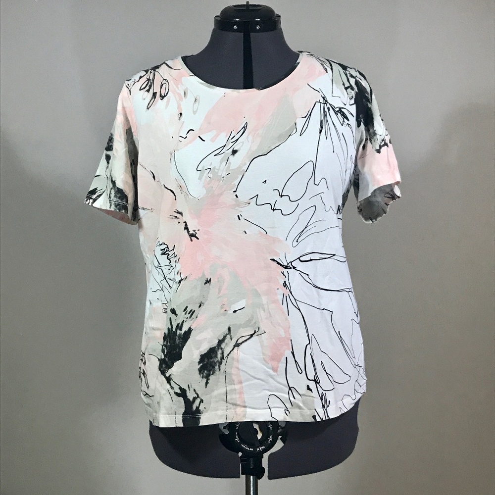 Chico's  Multi-color Short Sleeve T-Shirt